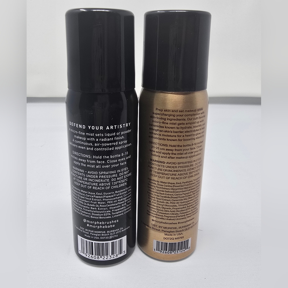Morphe Mini Continuous Setting Mist & Prep + Set Mist+ Duo - Picture 2 of 3